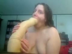 For the elderly huge snatch, a hideous plastic sextoy